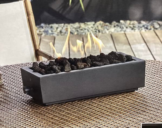 Two Harbors 14" Patio Tabletop Fireplace Black - Threshold