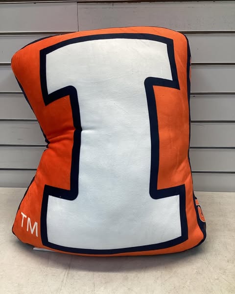 Logo Brands Illinois Fighting Illini XL Puff Pillow