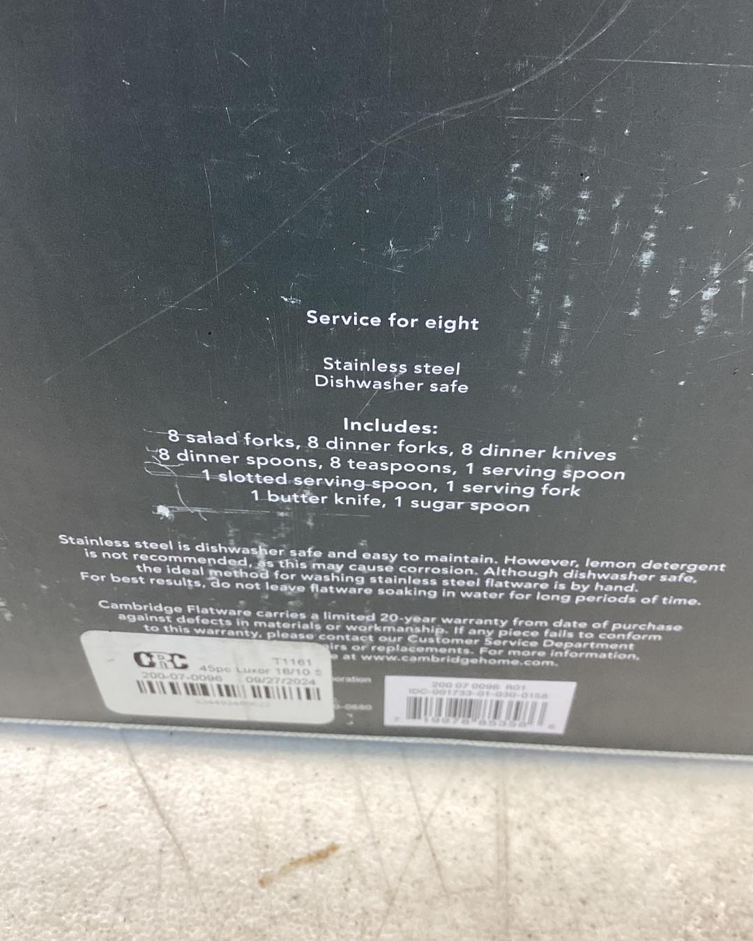 Threshold 45pc Luxor 18/10 Stainless Steel Flatware Set