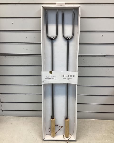 Threshold 2pc Marshmallow Roasting Log Tong Stick