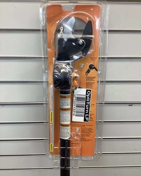 FISKARS 9234 Pole Pruner, 1-1/4 in Dia Cutting Capacity, Steel Blade, 62 in L Extension