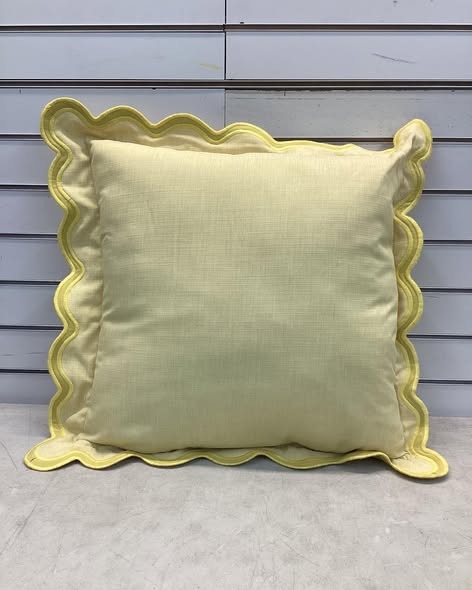 Threshold 20"x20" Scalloped Square Outdoor Throw Pillow