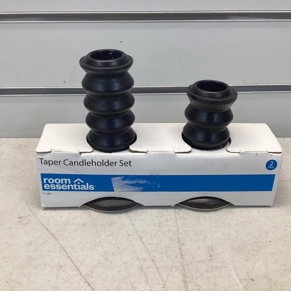 2pk Wood Taper Candle Holder - Room Essentials