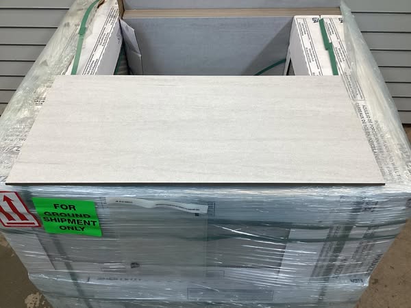 Daltile Nova Falls Gray 12 in. x 24 in. Porcelain Stone Look Floor and Wall Tile (15.6 sq. ft. / Case)