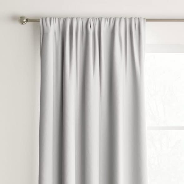 1pc Room Darkening Heathered Window Curtain Panel - Room Essentials