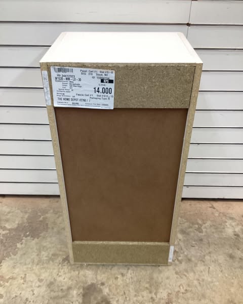 Hampton Bay Designer Series Edgeley Assembled 15x30x12 in. Wall Kitchen Cabinet in White