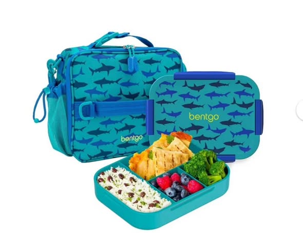 Bentgo 2-Piece Kids Snap & Go Lunch Set: Leak-Proof Lunch Box & Deluxe Insulated Lunch Bag