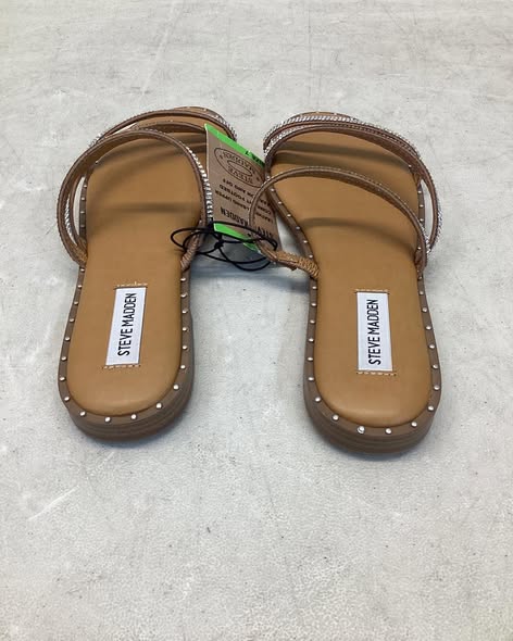 Steve Madden Women’s Roceen Leather Slip On Sandal’s Size 7