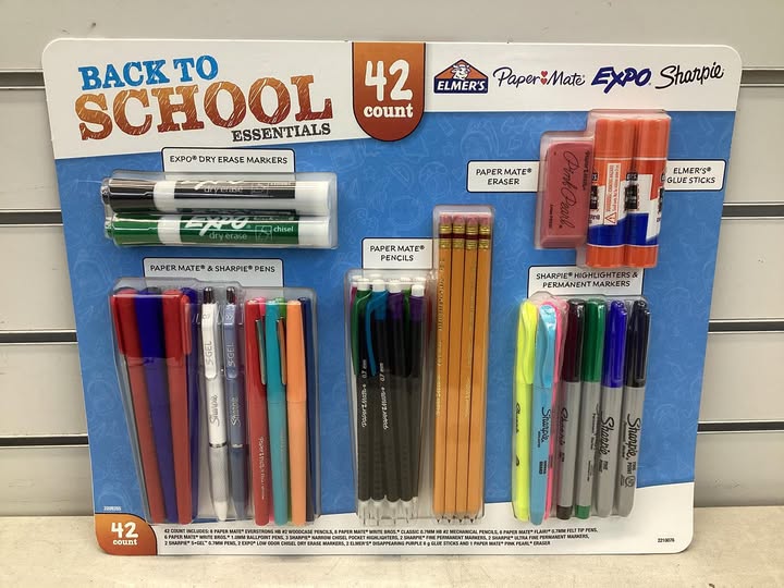 Sharpie School/Office Essentials 42-Piece Value Pack from Paper Mate, Sharpie, Elmer’s & Expo