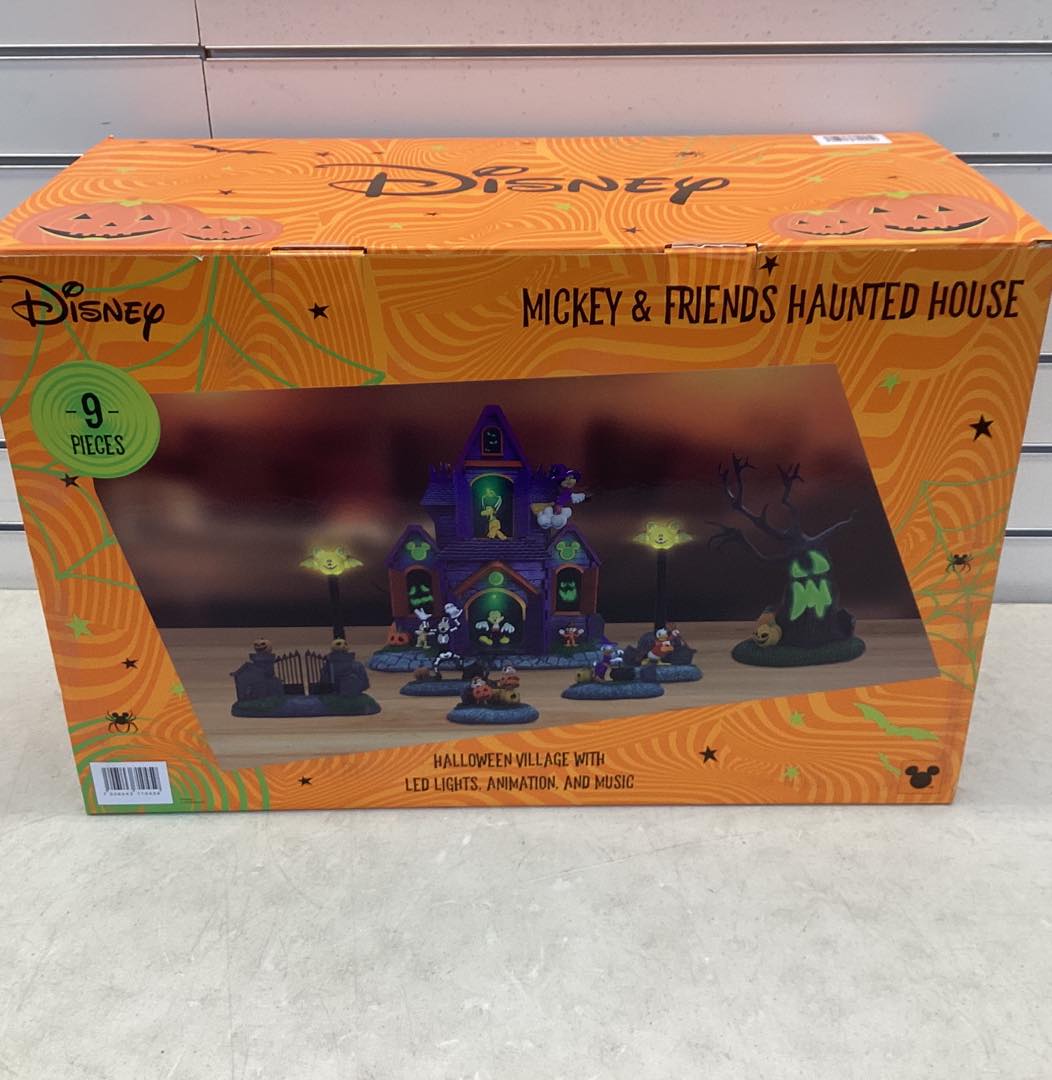 Disney Pre-Lit Animated Halloween Village, 9 pc.