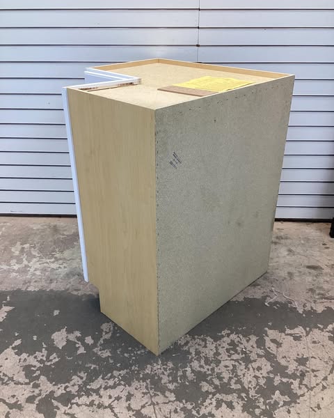 Hampton Bay Hampton 28.5 in. W x 16.5 in. D x 34.5 in. H Assembled Lazy Susan Corner Base Cabinet in Satin White