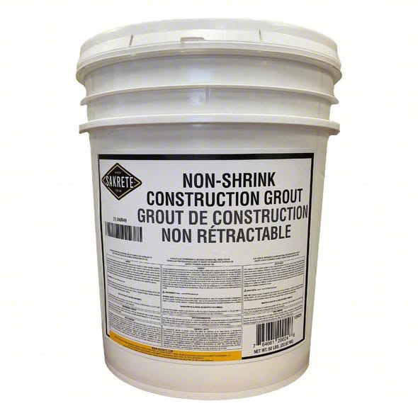 SAKRETE Grout: Non-Shrink Construction, 50 lb Container Size, Pail, 3 day Full Cure Time, Grout