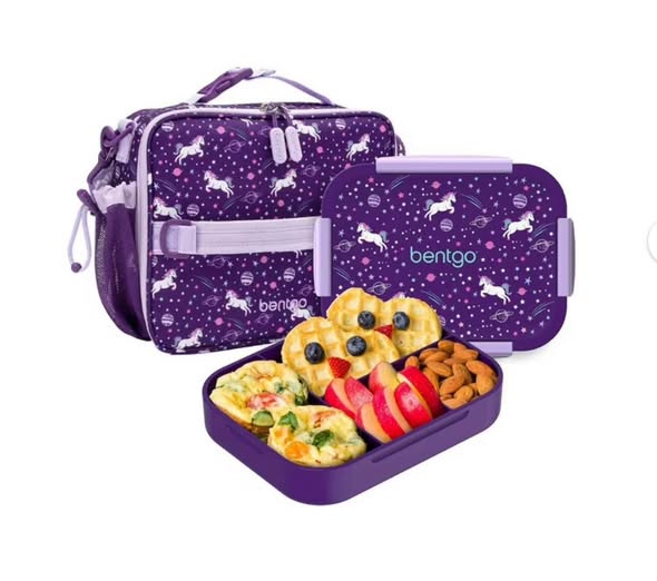 Bentgo 2-Piece Kids Snap & Go Lunch Set: Leak-Proof Lunch Box & Deluxe Insulated Lunch Bag