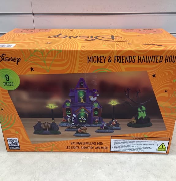 Disney Pre-Lit Animated Halloween Village, 9 pc.
