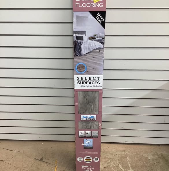 Select Surfaces Pearl Gray SpillDefense Laminate, 16.45 sq. ft. per box