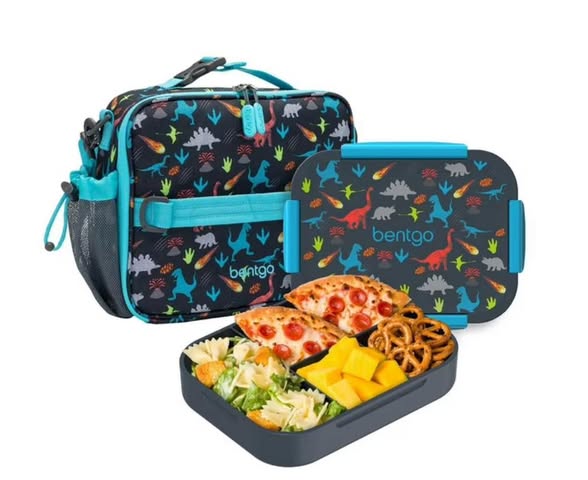 Bentgo 2-Piece Kids Snap & Go Lunch Set: Leak-Proof Lunch Box & Deluxe Insulated Lunch Bag