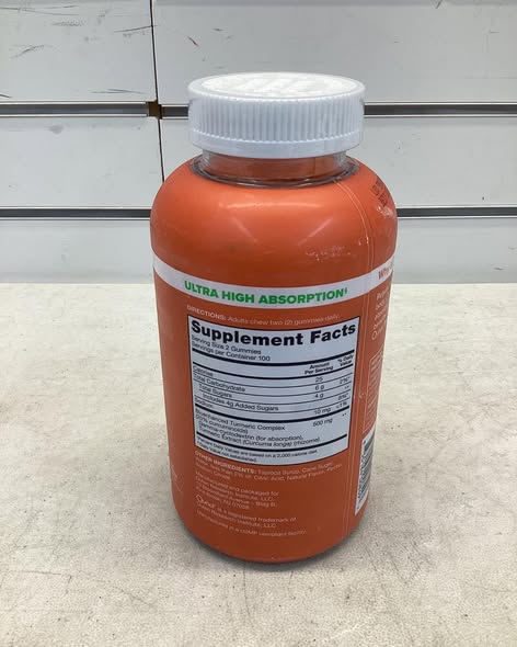 Qunol Turmeric Curcumin Complex Ultra High Absorption Gummies, 200 ct.