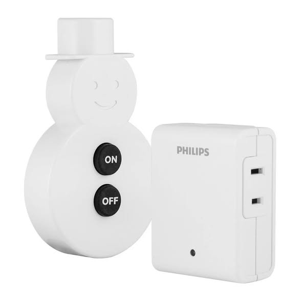 Philips Plug-In On/Off Switch with Snowman Remote, White – Waldyn ...