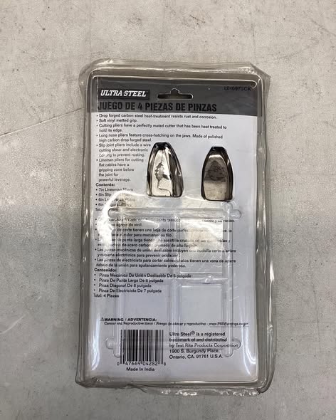 4pc Plier Set Ultra Steel