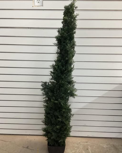 57” Artificial Cedar Topiary Tree for Outdoor