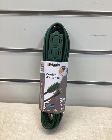 Woods Outdoor Cord 3M 9.8ft
