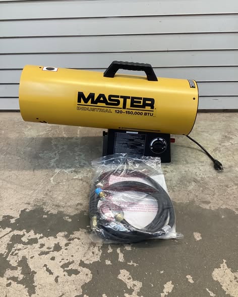 MASTER Portable Gas Torpedo Heater: 150,000 BtuH