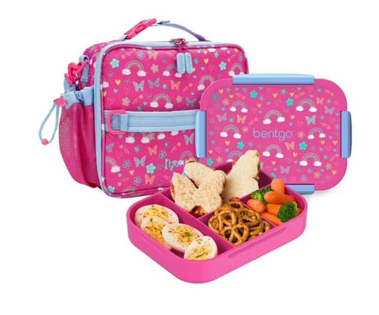 Bentgo 2-Piece Kids Snap & Go Lunch Set: Leak-Proof Lunch Box & Deluxe Insulated Lunch Bag