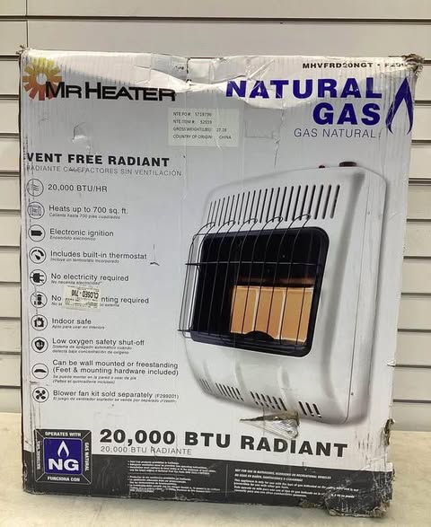 Mr. Heater 20,000 BTU Vent Free Radiant Natural Gas Indoor Space Heater
