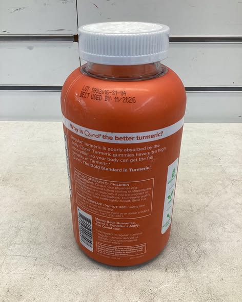 Qunol Turmeric Curcumin Complex Ultra High Absorption Gummies, 200 ct.