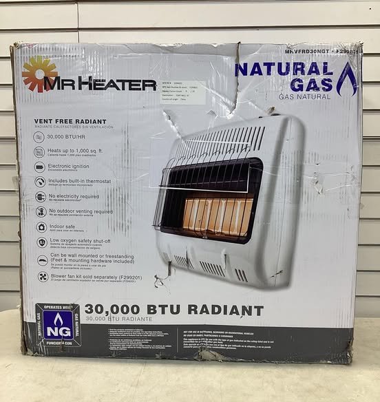 Mr. Heater 30,000 BTU Vent Free Radiant Natural Gas Indoor Space Heater