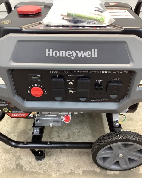 Honeywell 6,000 Watt Portable Gas Powered Generator