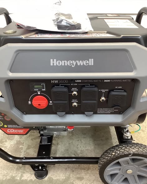 Honeywell 3,600 Watt Portable Gas Powered Generator