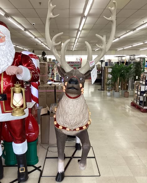 Home Accent Holiday 8.5 ft. Giant-Sized LED Towering Reindeer