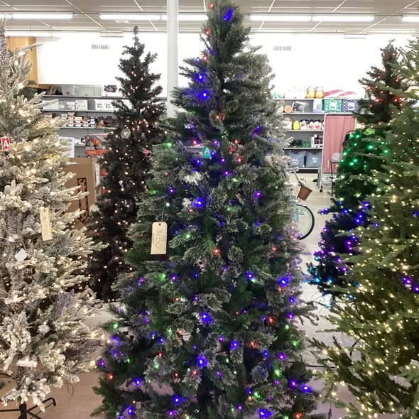 Wondershop 7.5' Pre-lit Virginia Pine Artificial Christmas Tree Dual Color Lights