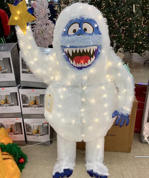 56 in. Rudolph 3D Pre-Lit Led Yard Art Bumble with Star