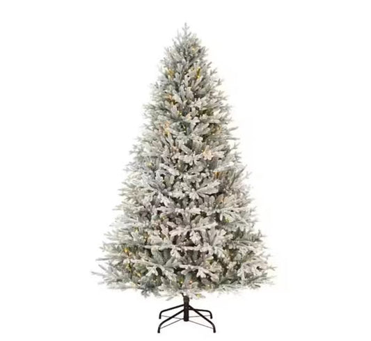 Home Decorators Collection 9ft. Kenwood Fraser Flocked Pre-Lit Tree