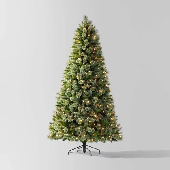 Wondershop 7.5' Pre-lit Virginia Pine Artificial Christmas Tree Dual Color Lights