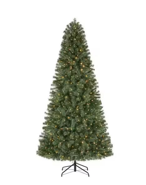 Home Accents Holiday 9 ft. Wesley Long Needle Pine Pre-Lit Tree