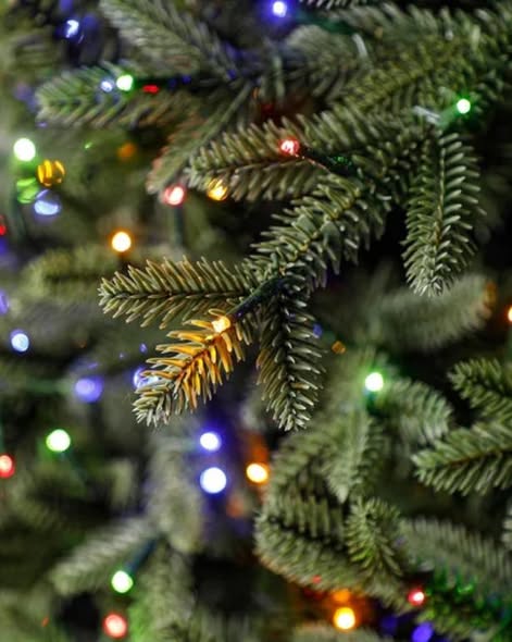 9ft Pre-Lit Aspen EZ Connect Artificial Christmas Tree, 2,700 Color-Changing Radiant Micro LED Lights