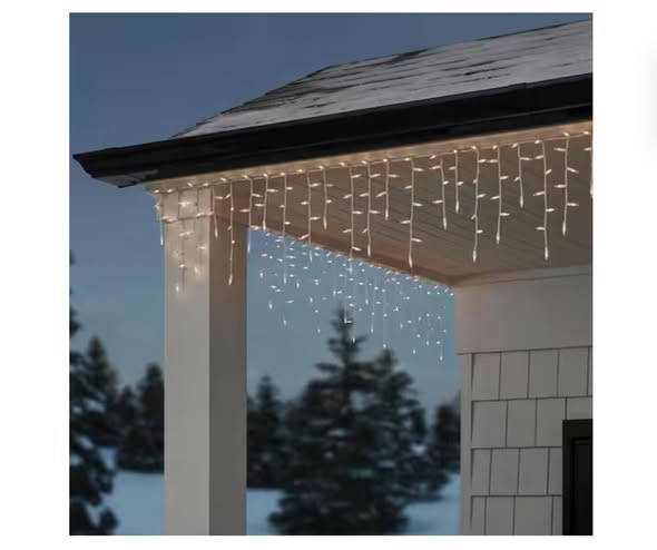 Home Accents Holiday 200 Clear Incandescent Mini Icicle Lights