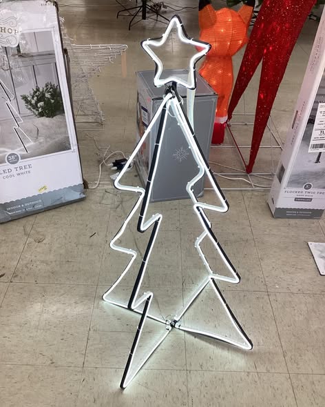 Wondershop 35” LED Style Metal Christmas Tree Silhouette Light
