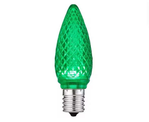 Home Accents Holiday Red and Green Commercial Grade Shatter-Resistant Faceted C9 LED Replacement Bulbs (50-Pack)