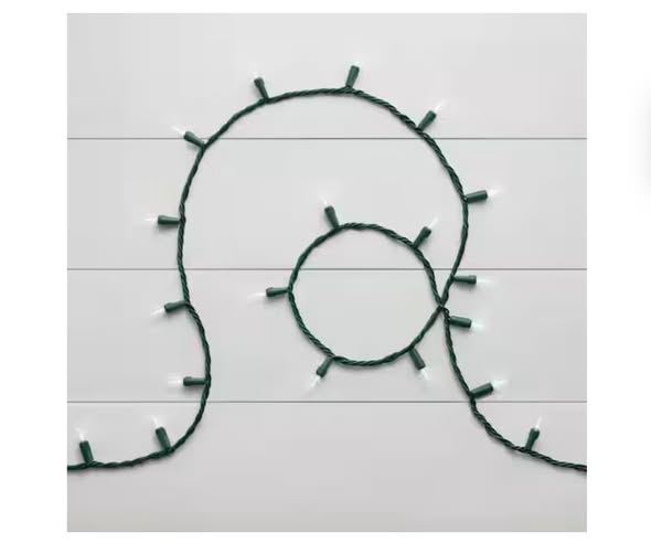 Home Accents Holiday 100 Count Cool White Steady Lit Super Bright Mini LED Lights