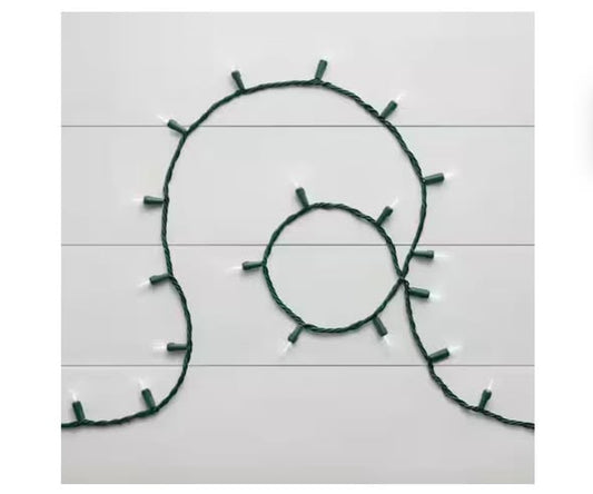 Home Accents Holiday 100 Count Cool White Steady Lit Super Bright Mini LED Lights