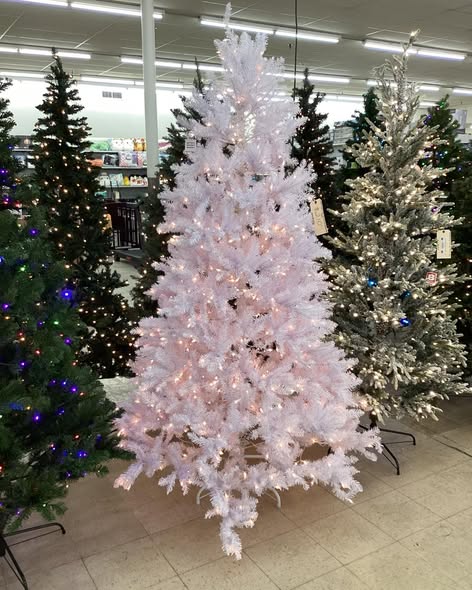 National Tree Company 7.5-ft Dunhill fir Pre-lit White Artificial Christmas Tree with Clear Lights