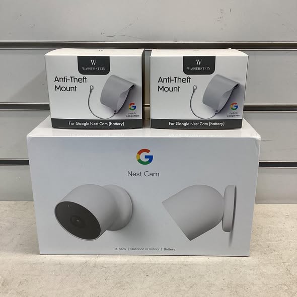 Google Battery-Powered Nest 1080p HD Security Cameras, 2pk.