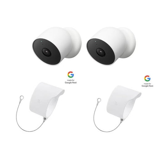 Google Battery-Powered Nest 1080p HD Security Cameras, 2pk.