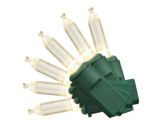 Home Accents Holiday 100 Count Warm White Steady Lit Super Bright Mini LED Lights