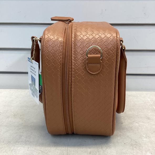 Veronica Jamison Hampton Faux Leather Lunch Tote by Arctic Zone, Lunch Bag with Food Storage & Ice Pack