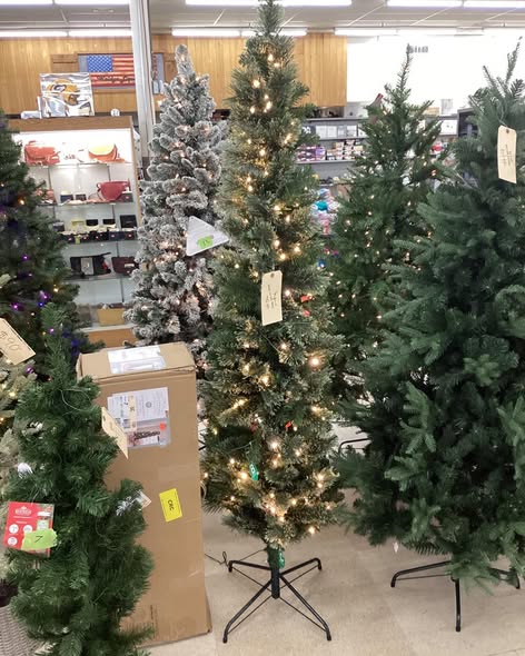 6.5' Pre-lit Slim Virginia Pine Artificial Christmas Tree Dual Color LED Lights - Wondershop